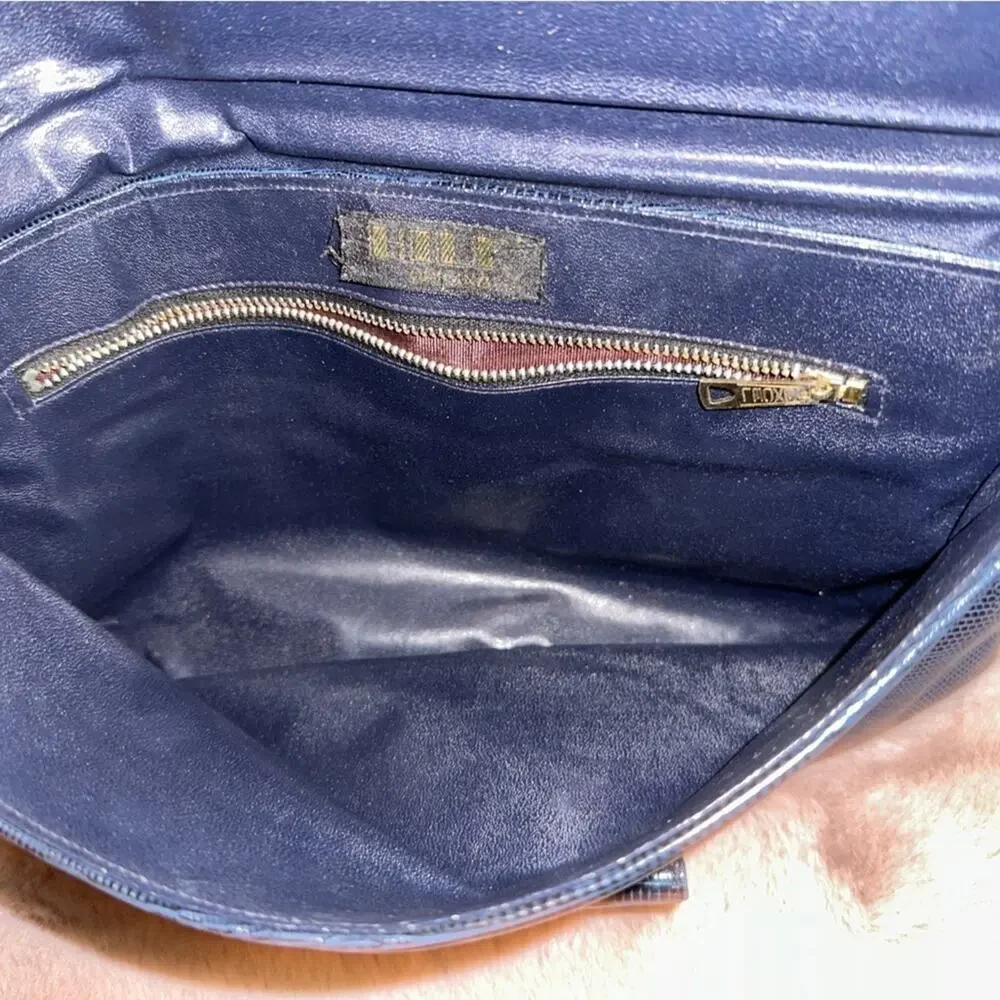 Gorgeous Vintage HILF Navy Handbag